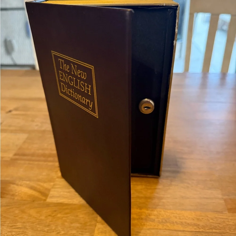 Brown & Gold Dictionary Safe Box